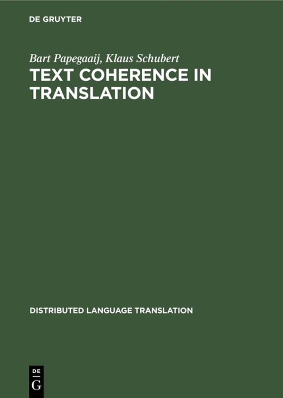 Text Coherence in Translation