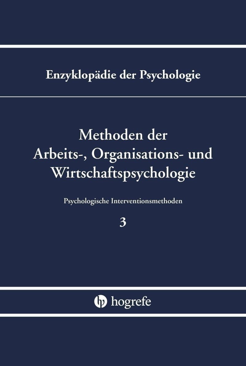 Methoden der Arbeits-, Organisations- und Wirtschaftspsychologie (B/III/3)