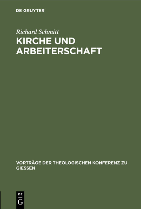 Kirche und Arbeiterschaft