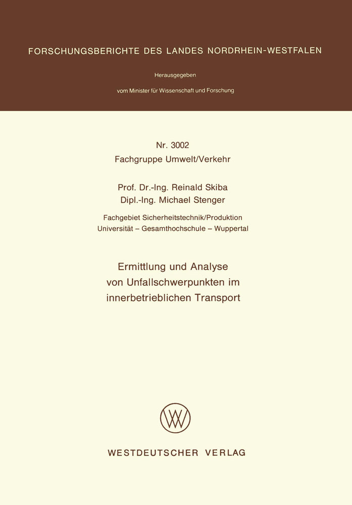 Ermittlung und Analyse von Unfallschwerpunkten im innerbetrieblichen Transport