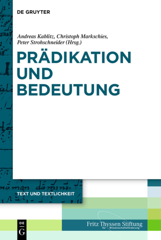 Prädikation und Bedeutung