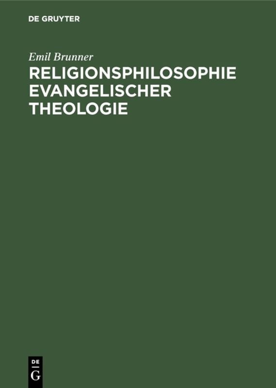 Religionsphilosophie evangelischer Theologie