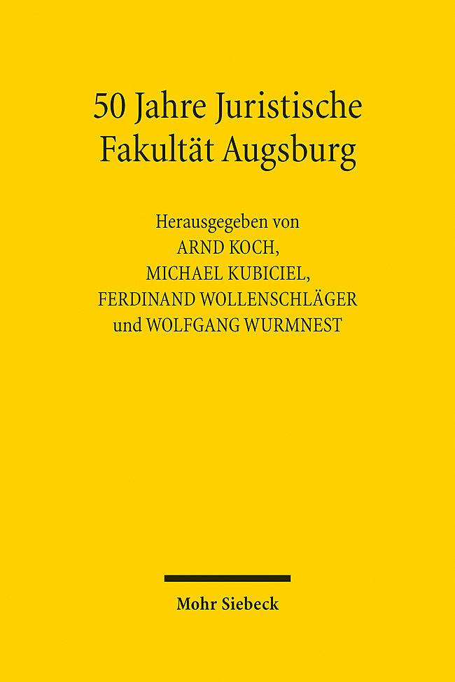 50 Jahre Juristische Fakultät Augsburg