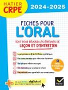 Hatier CRPE - Fiches pour l'épreuve orale de leçon et d'entretien - 2024/2025