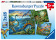 Ravensburger Kinderpuzzle - 09317 Faszination Dinosaurier - Puzzle für Kinder ab 5 Jahren, mit 3x49 Teilen