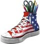 Ravensburger 3D Puzzle 12549 - Sneaker American Style - Praktischer Stiftehalter im Stars and Stripes Design - Schreibtisch-Organizer für Erwachsene und Kinder ab 8 Jahren