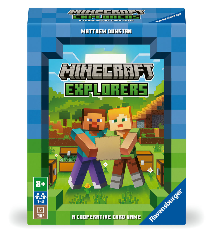 Ravensburger 21580 Minecraft Explorers - Kooperatives Kartenspiel für 1-4 Personen ab 8 Jahren