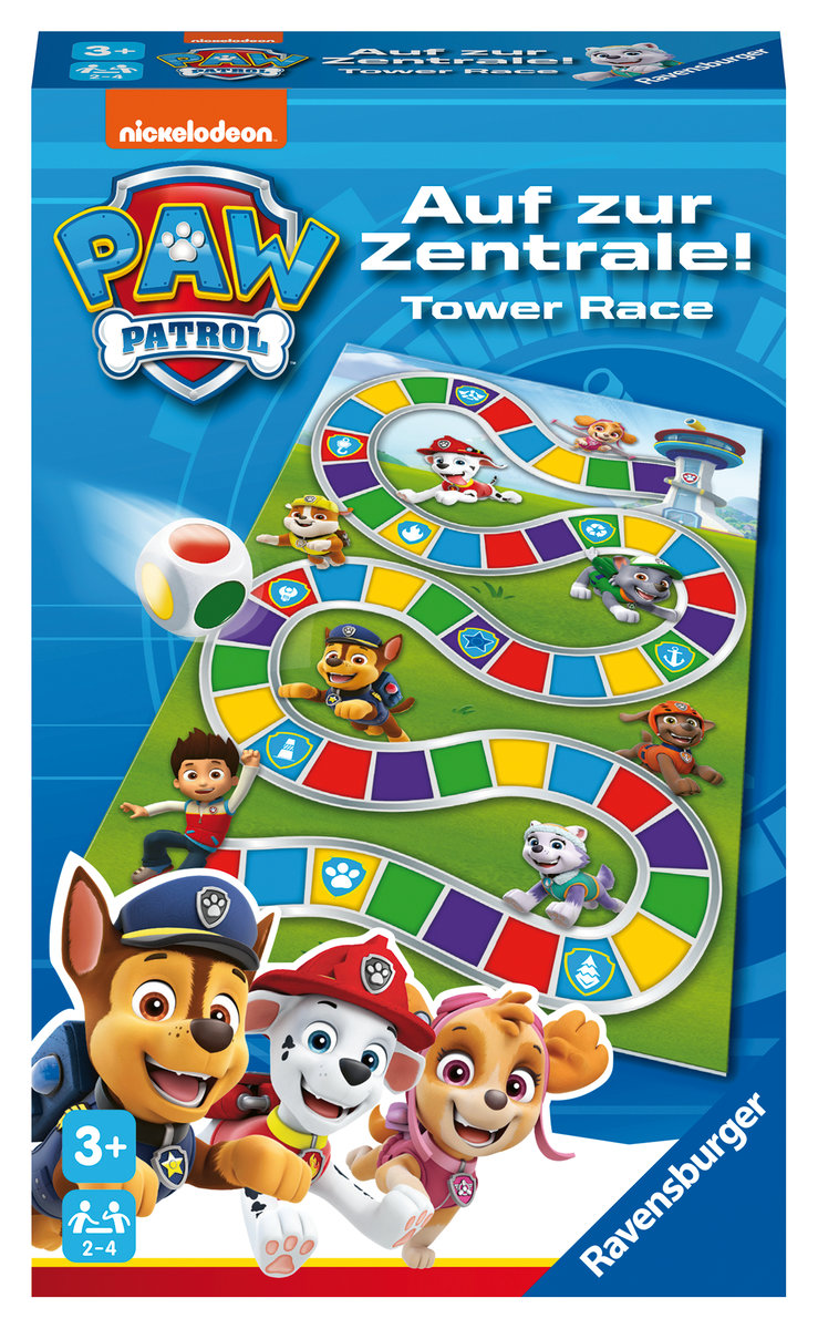 Ravensburger 22671 - Paw Patrol: Auf zur Zentrale! - Mitbringspiel für 2-4 Spieler ab 3 Jahren mit den Helfern auf vier Pfoten aus der erfolgreichen Kinderserie Paw Patrol