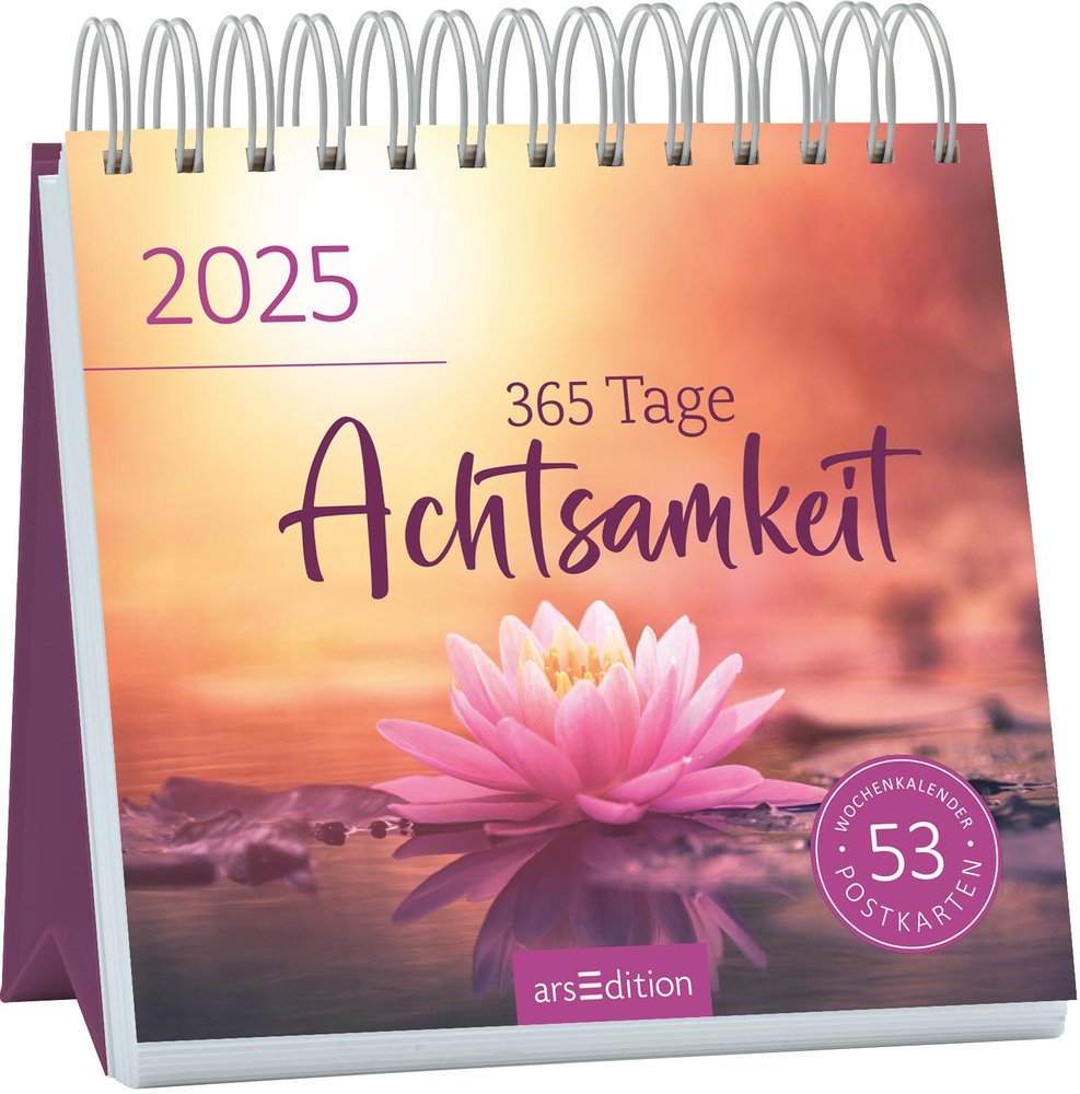 Postkartenkalender 365 Tage Achtsamkeit 2025