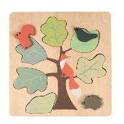 Puzzle Fuchs aus Holz