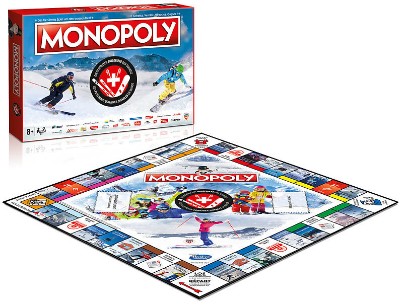 Monopoly Die schönsten Skigebiete der Schweiz