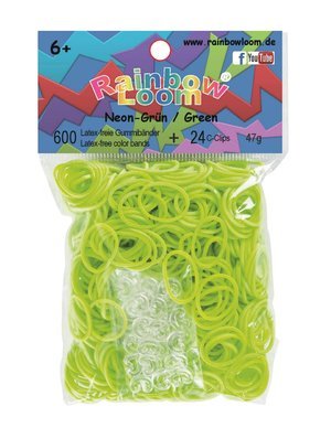 Rainbow Loom Gummibänder Neon-Grün / Neon-Green