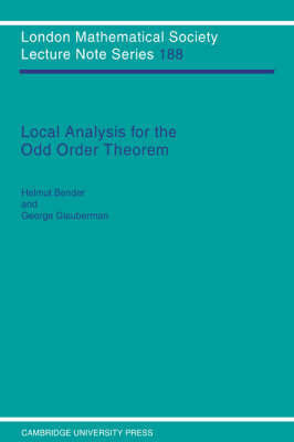 Local Analysis for the Odd Order Theorem