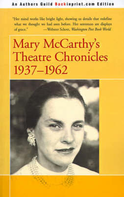 Mary McCarthy's Theatre Chronicles