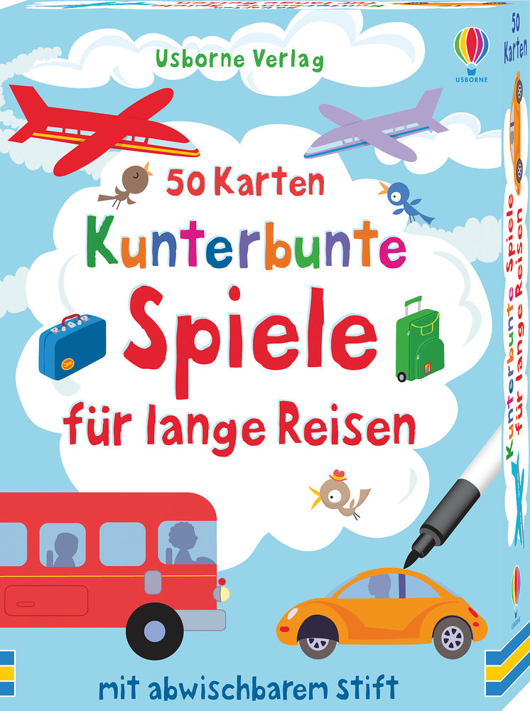 50 Karten: Kunterbunte Spiele für lange Reisen