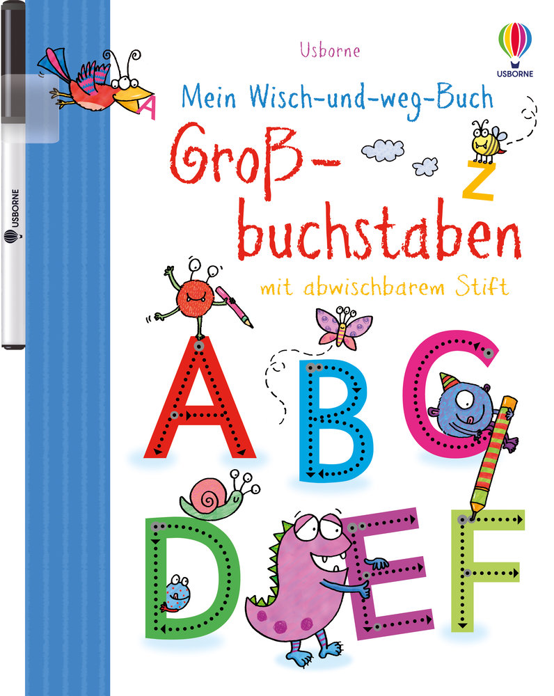 Mein Wisch-und-weg-Buch, Großbuchstaben