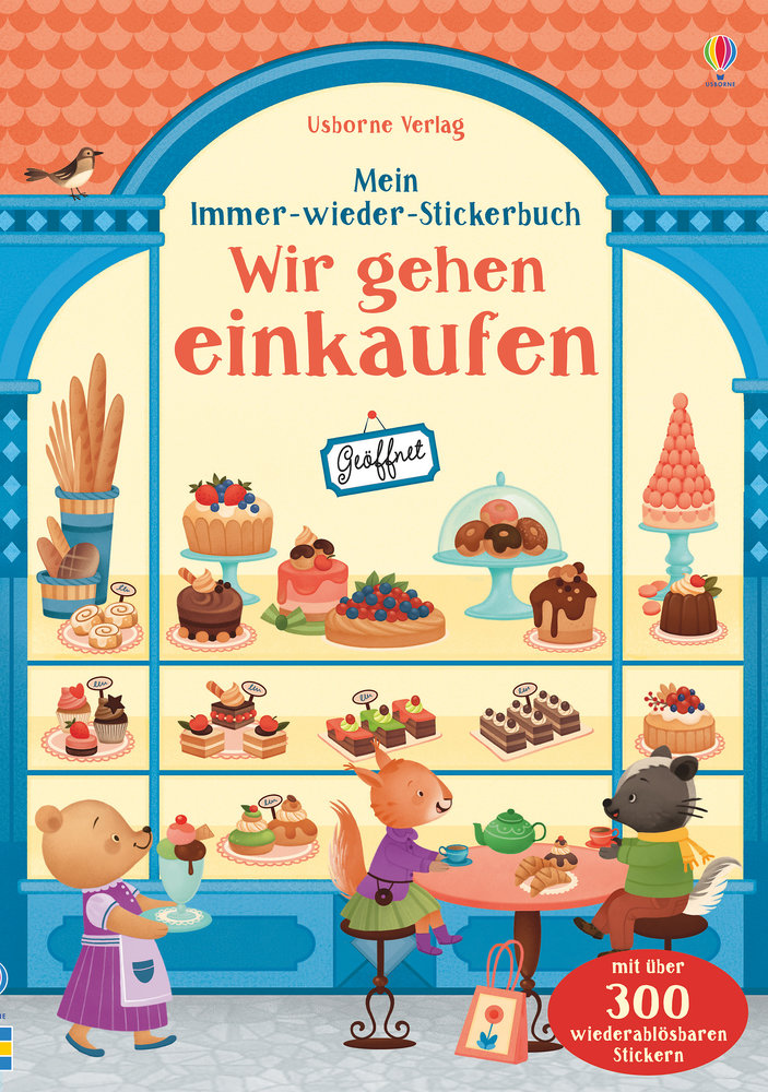 Mein Immer-wieder-Stickerbuch: Wir gehen einkaufen