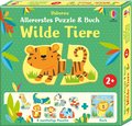 Allererstes Puzzle & Buch: Wilde Tiere