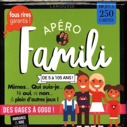 Apéro famili : de 5 à 105 ans : 10 jeux, 250 cartes