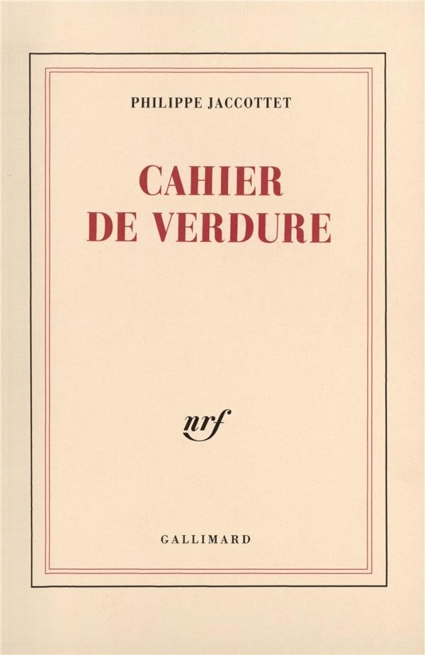 Cahier de verdure