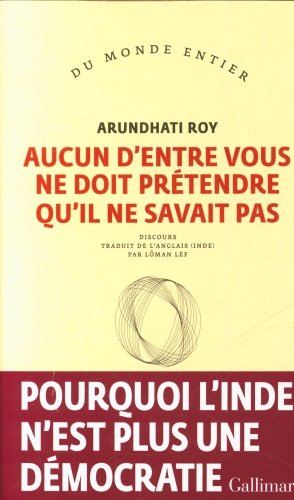 Aucun d'entre vous ne doit prétendre qu'il ne savait pas : discours