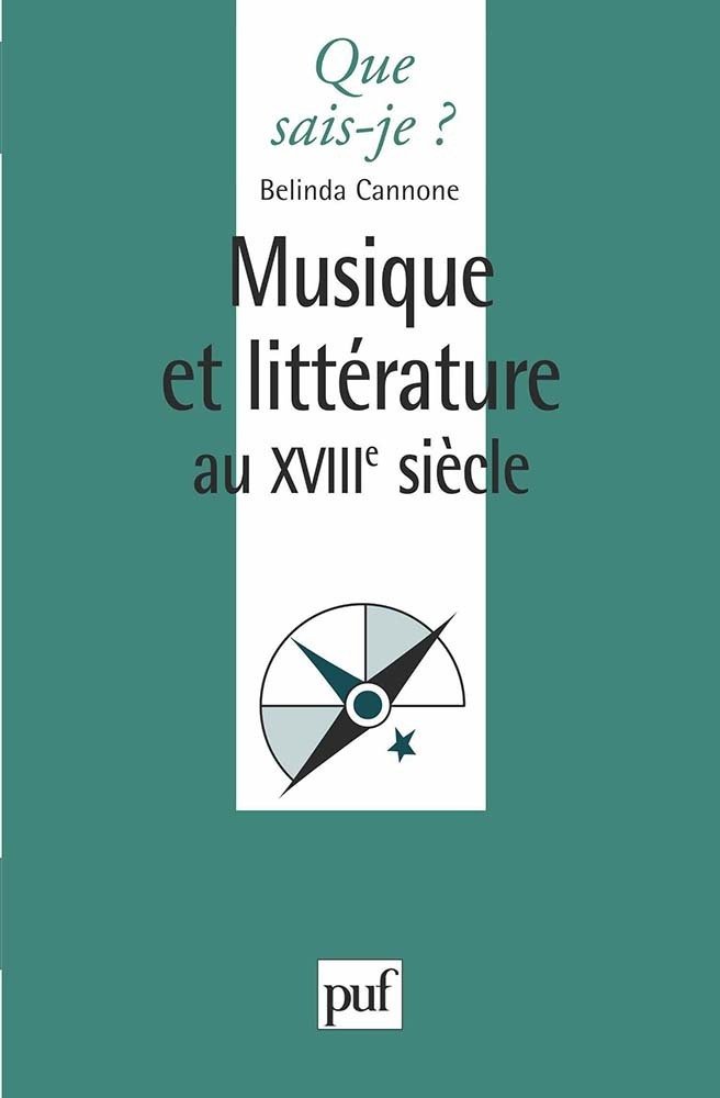 Musique et litterature au xviiie siecle