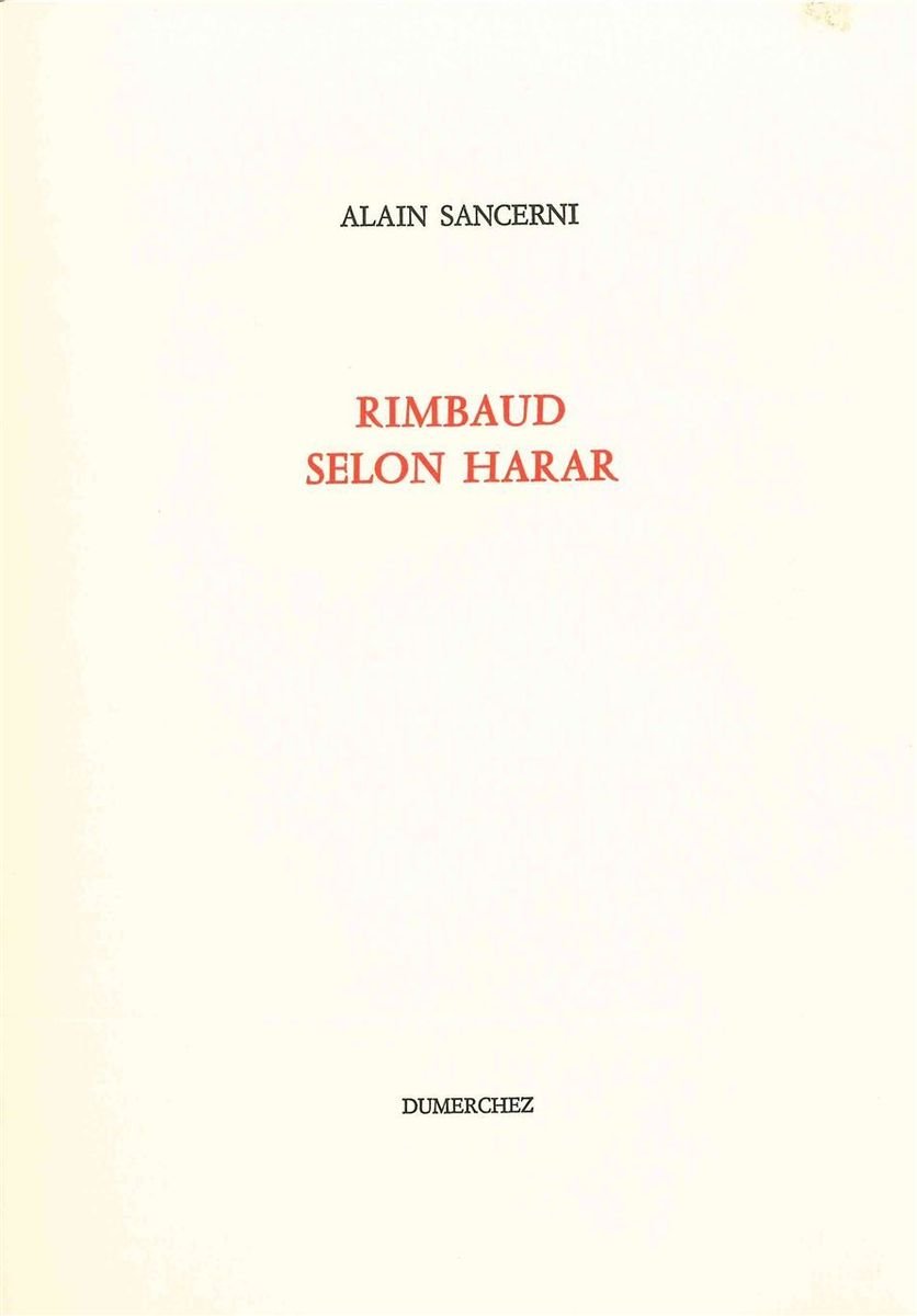 Rimbaud selon harar