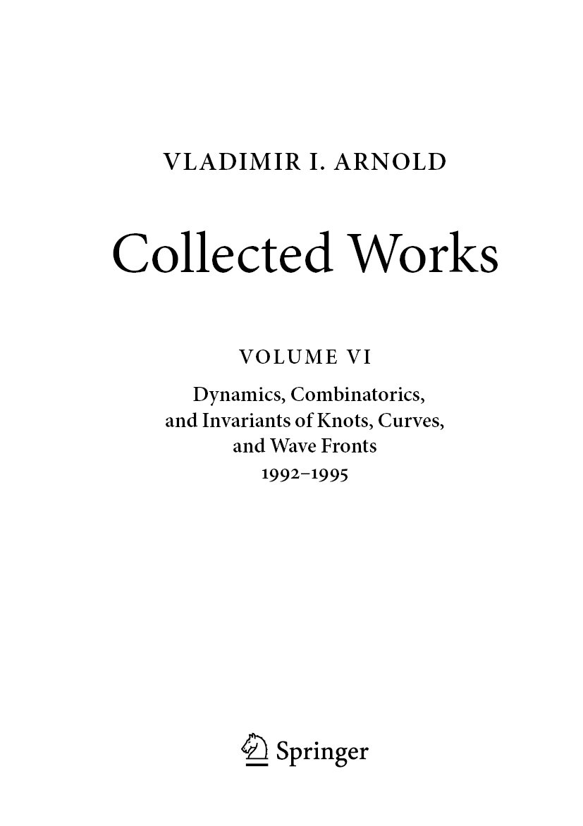 VLADIMIR I. ARNOLD-Collected Works