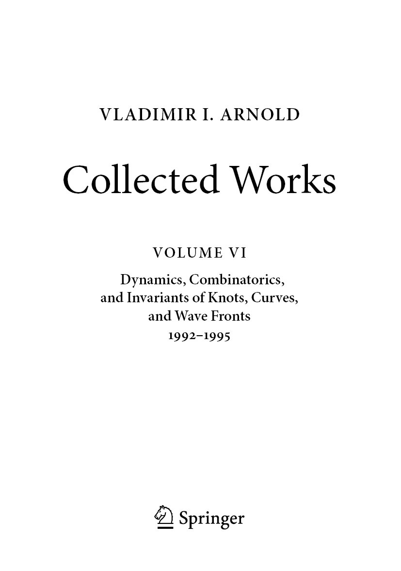 VLADIMIR I. ARNOLD-Collected Works