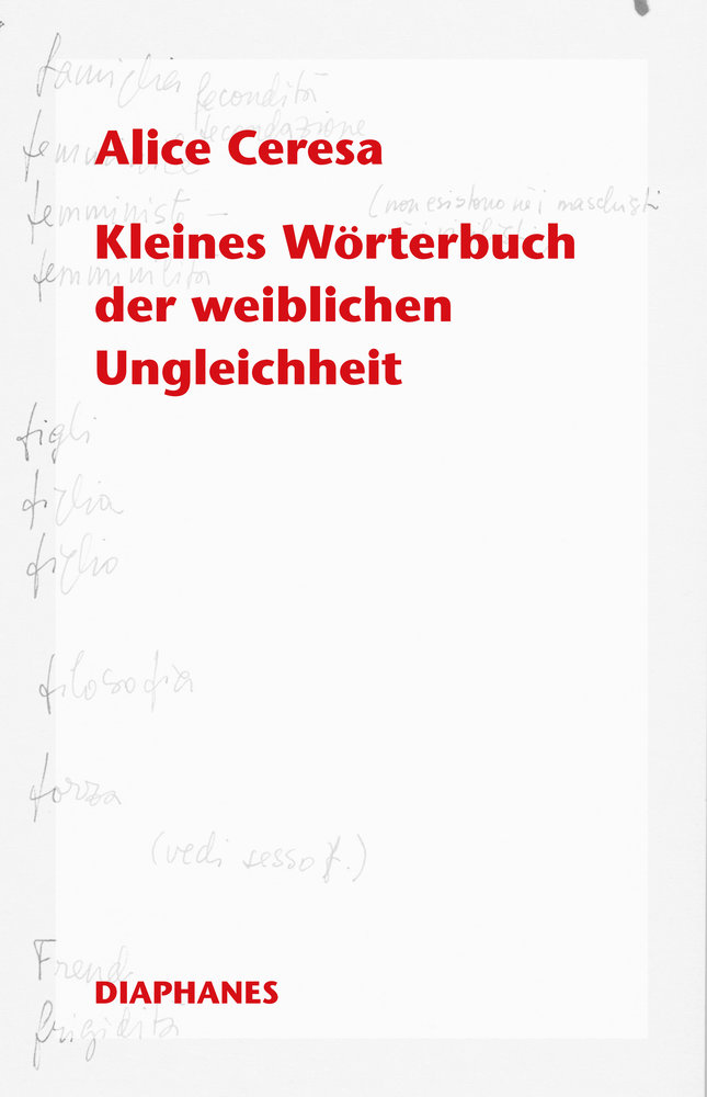 Kleines Wörterbuch der weiblichen Ungleichheit