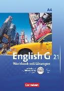 English G 21, Ausgabe A, Band 4: 8. Schuljahr, Workbook mit CD-ROM (e-Workbook) und CD - Lehrkräftefassung