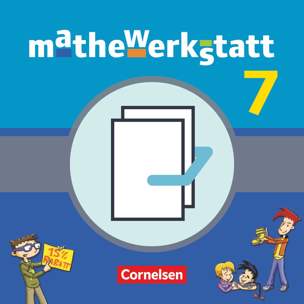 Mathewerkstatt, Mittlerer Schulabschluss - Allgemeine Ausgabe, 7. Schuljahr, Schulbuch mit Materialblock, Im Paket