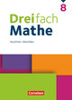 Dreifach Mathe, Nordrhein-Westfalen - Ausgabe 2022, 8. Schuljahr, Schulbuch, Mit digitalen Hilfen, Erklärfilmen und Wortvertonungen