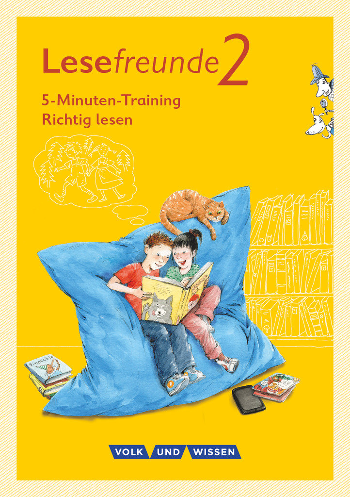 Lesefreunde, Lesen - Schreiben - Spielen, Östliche Bundesländer und Berlin - Neubearbeitung 2015, 2. Schuljahr, 5-Minuten-Training 'Richtig lesen', Arbeitsheft