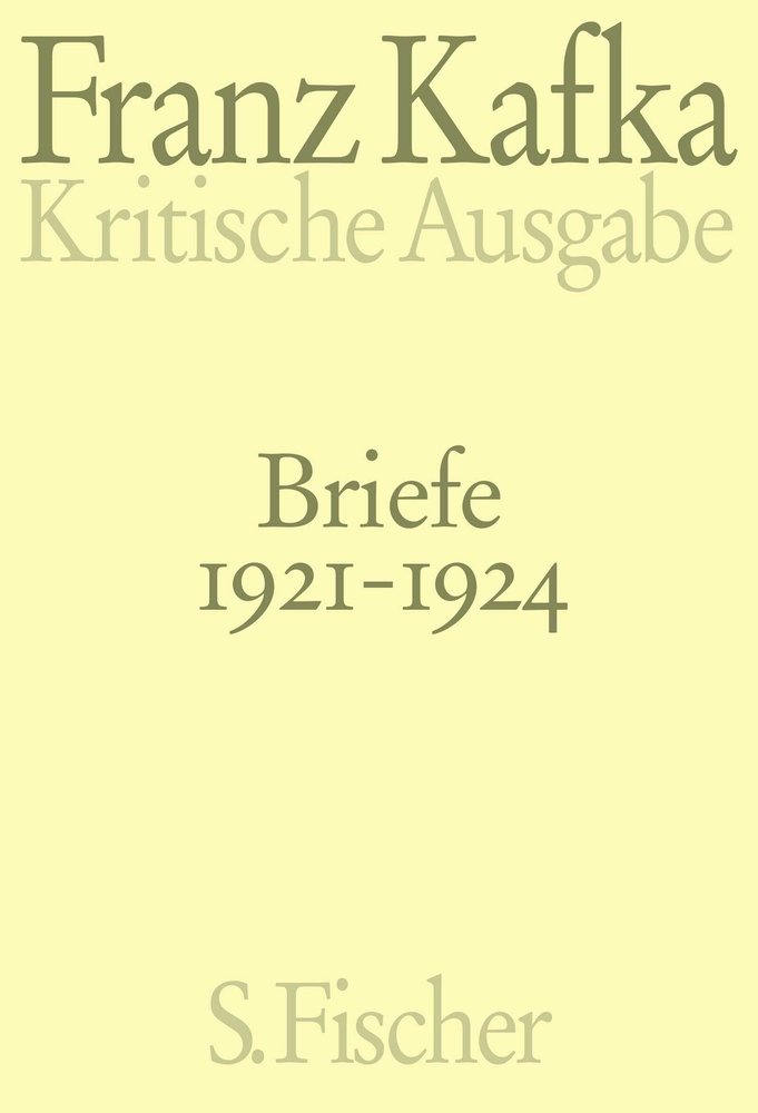 Briefe 1921-1924 Bd. 5 - Schriften - Tagebücher - Briefe. Kritische Ausgabe