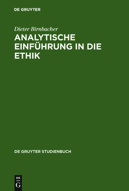 Analytische Einführung in die Ethik