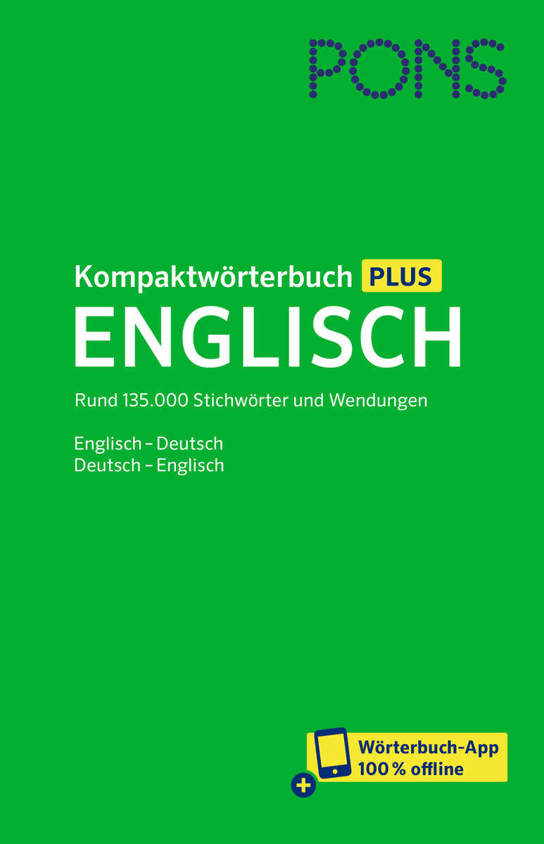 PONS Kompaktwörterbuch Plus Englisch