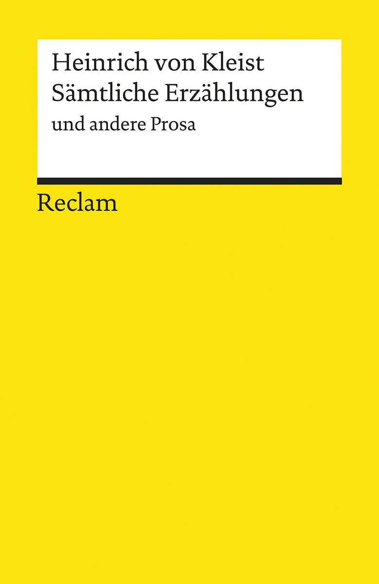 Sämtliche Erzählungen und andere Prosa