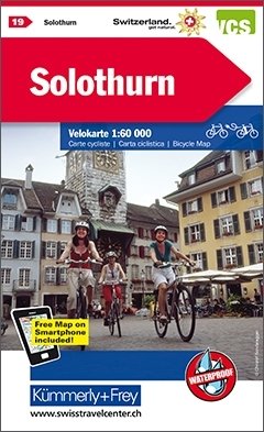 Kümmerly+Frey Velokarte 19 Solothurn 1:60.000. 1:60'000