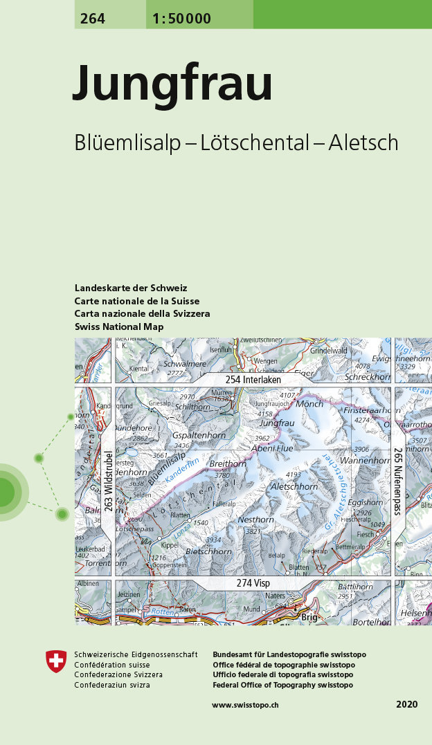 Jungfrau. 1:50'000