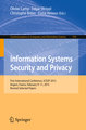 Information Systems Security and Privacy