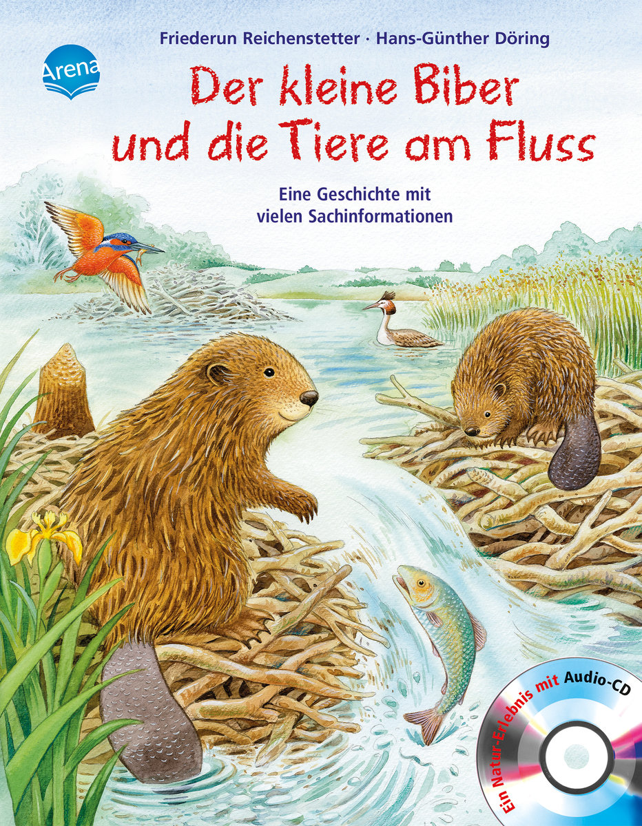 Der kleine Biber und die Tiere am Fluss