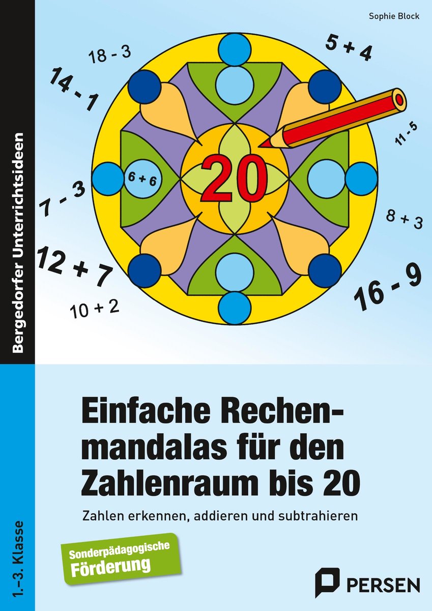 Einfache Rechenmandalas für den Zahlenraum bis 20