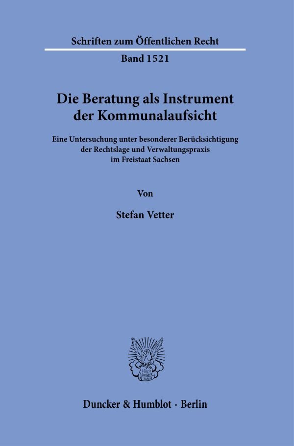 Die Beratung als Instrument der Kommunalaufsicht