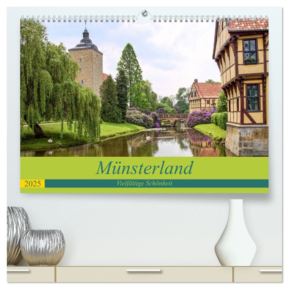 Münsterland - Vielfältige Schönheit (hochwertiger Premium Wandkalender 2025 DIN A2 quer), Kunstdruck in Hochglanz