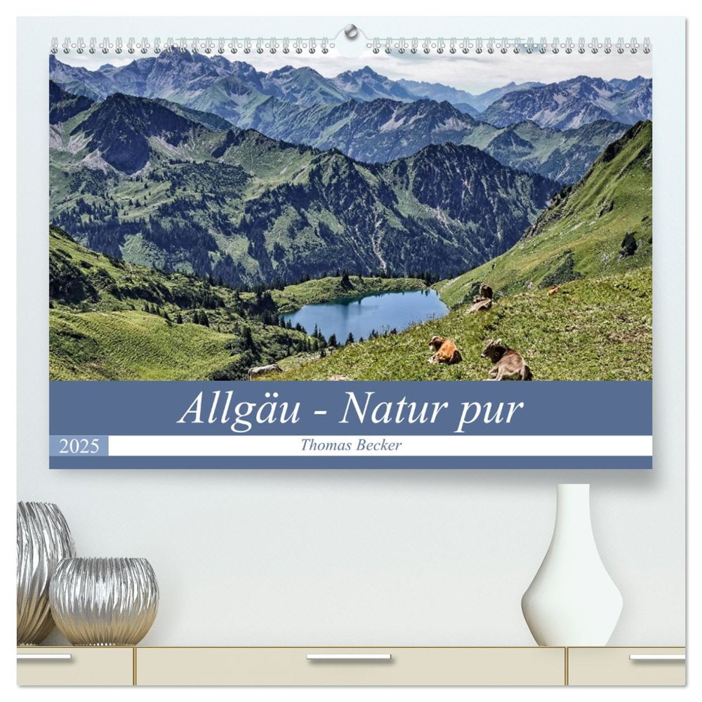 Allgäu - Natur pur (hochwertiger Premium Wandkalender 2025 DIN A2 quer), Kunstdruck in Hochglanz