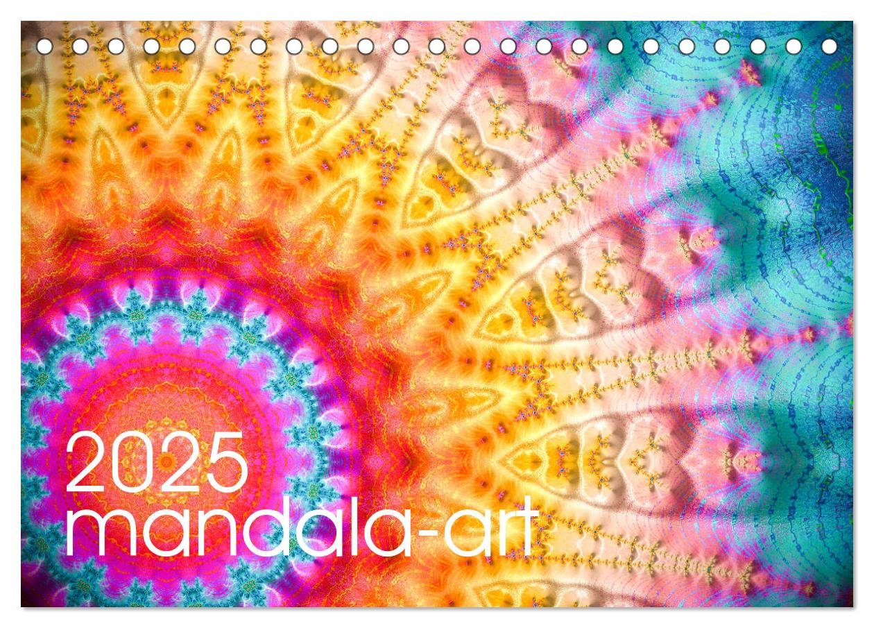 mandala-art (Tischkalender 2025 DIN A5 quer), CALVENDO Monatskalender