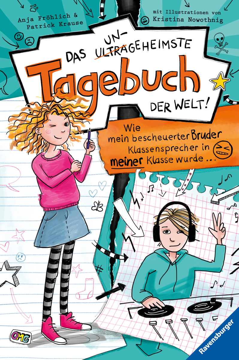 Das ungeheimste Tagebuch der Welt!, Band 1: Wie mein bescheuerter Bruder Klassensprecher in meiner Klasse wurde ... (Comic-Roman aus zwei Perspektiven für Kinder ab 10 Jahren)