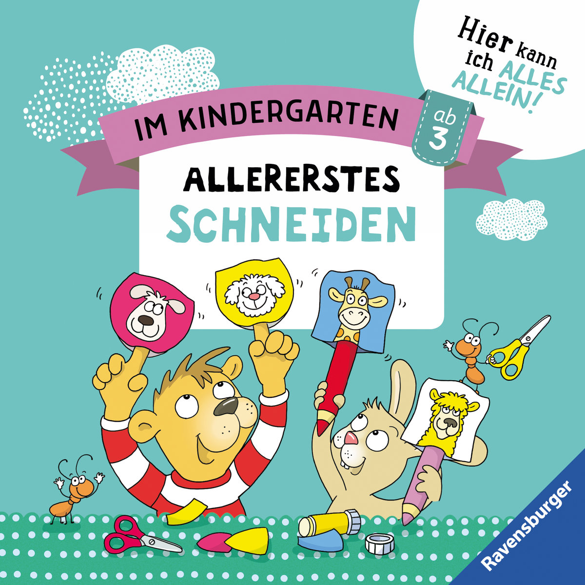 Im Kindergarten: Allererstes Schneiden