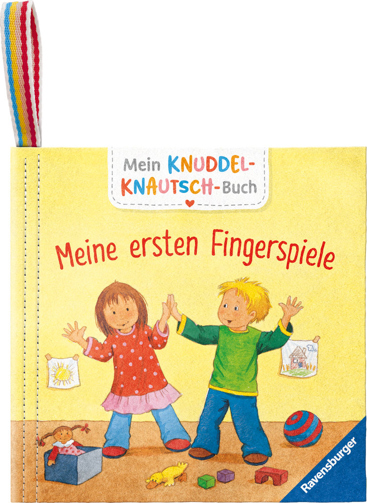 Mein Knuddel-Knautsch-Buch: Meine ersten Fingerspiele; weiches Stoffbuch, waschbares Badebuch, Babyspielzeug ab 6 Monate